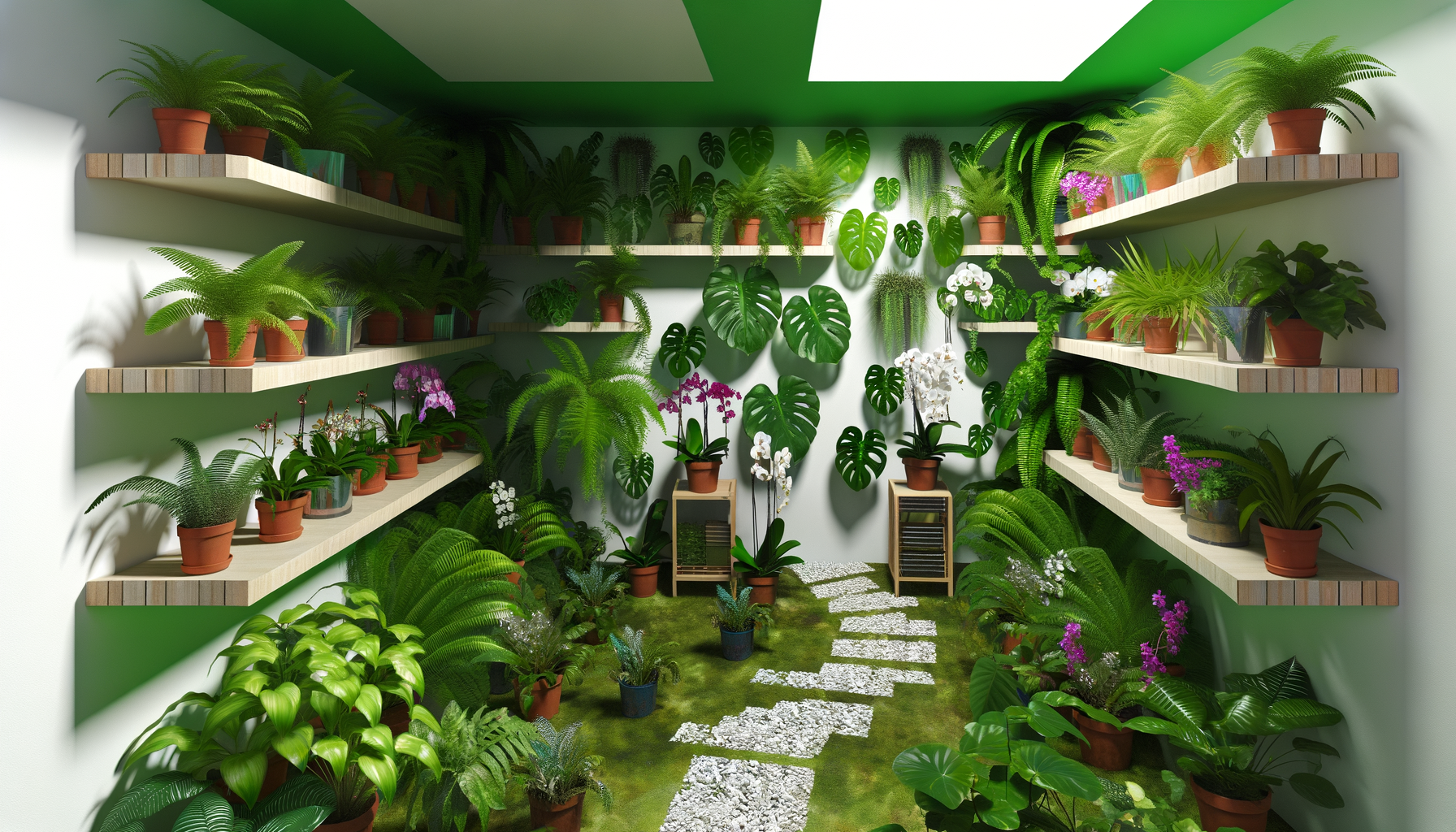 "Inspiration pour aménager un jardin d'intérieur magique dans un petit espace"